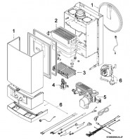 Piese componente centrala termica Bosch Gaz 3000 W