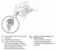 racordare termostat opentherm la Vitodens 050